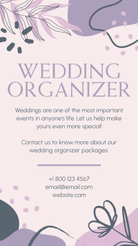 Abstract Wedding Organizer YouTube Short Image Preview