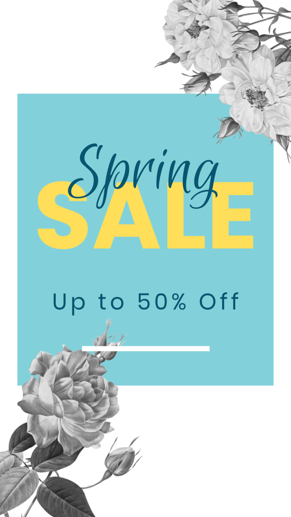 Spring Sale Facebook Story Design