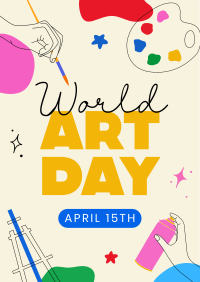 World Art Day Flyer Design