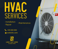 Fast HVAC Services Facebook Post Design