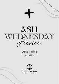 Minimalist Ash Wednesday Poster Image Preview
