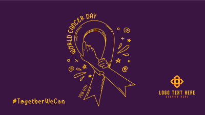 Cancer Day Drawing Facebook event cover Image Preview