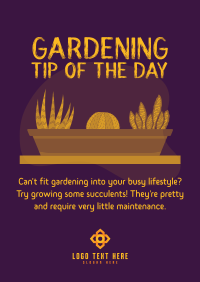 Gardening Tips Poster Design