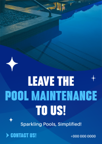 Pool Maintenance Service Flyer Design