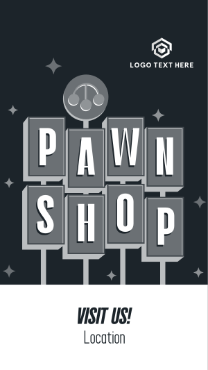 Pawn Shop Retro Facebook story Image Preview