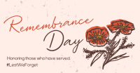 Remembrance Poppies Facebook Ad Design