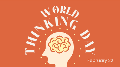 Thinking Day Silhouette Facebook event cover Image Preview