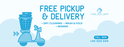 Laundry Pickup and Delivery Facebook cover Image Preview