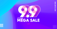 9.9 Mega Sale Facebook ad Image Preview