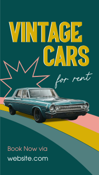 Vintage Car Rental Facebook story Image Preview