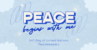 United Nations Peace Begins Facebook Ad Design
