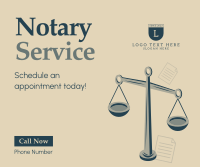 Professional Notary Services Facebook Post Design