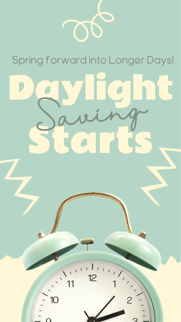 Start Daylight Saving Instagram Story Design Image Preview