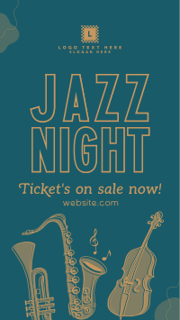 Modern Jazz Night Instagram reel Image Preview