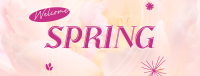 Floral Welcome Spring Facebook cover Image Preview