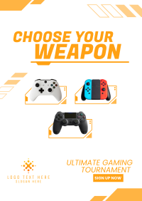 Choose your weapon Poster Design