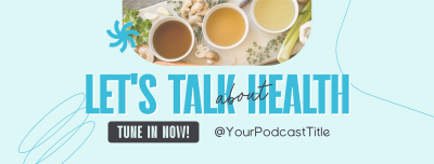 Health Wellness Podcast Facebook cover Image Preview