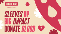 Droplet Blood Donation Facebook Event Cover Image Preview