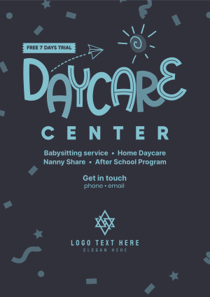 Cute Daycare Flyer Image Preview