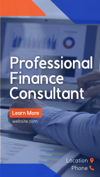 Professional Finance Consultant Instagram Story Design