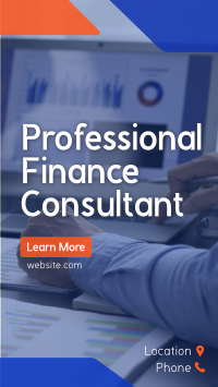 Professional Finance Consultant Instagram story Image Preview