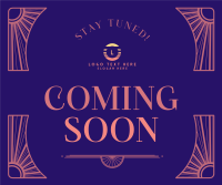 Coming Soon Art Deco Facebook post Image Preview