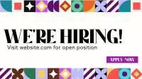 Abstract Pattern We're Hiring Facebook event cover Image Preview