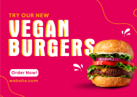 Vegan Burger Buns  Postcard Image Preview