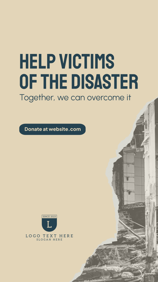 Disaster Relief Instagram Story Design Image Preview