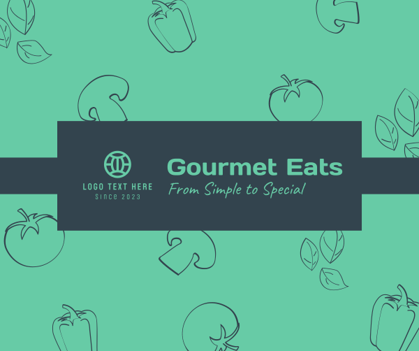 Gourmet Eats Facebook Post Design Image Preview