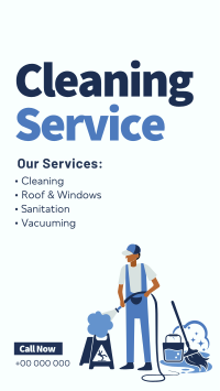 Professional Cleaner Services Facebook Story Design