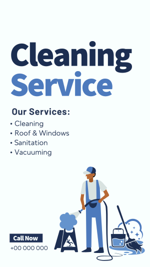 Professional Cleaner Services Facebook story Image Preview