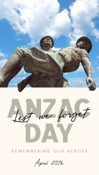 Anzac Day Soldiers Facebook Story Design