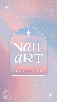 Girly Cosmic Nail Salon Instagram Reel Design