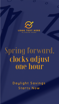 Calm Daylight Savings Reminder Instagram Story Design