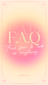 Minimalist FAQ Facebook Story Image Preview