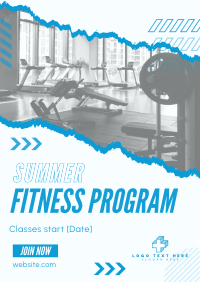 Ripped Off Summer Fitness Flyer Design