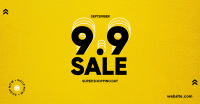 Super Shopping 9.9 Facebook Ad Design