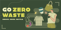 Practice Zero Waste Twitter Post Design