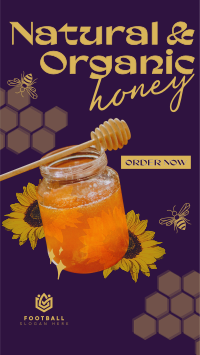 Delicious Organic Pure Honey Instagram Story Design