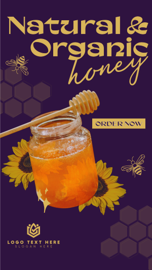 Delicious Organic Pure Honey Instagram story Image Preview