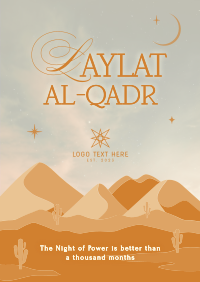 Laylat al-Qadr Desert Poster Design