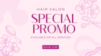 Beauty Salon Discount Facebook Event Cover Design