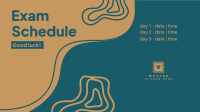 Curvy Divide Exam Schedule Facebook Event Cover Design