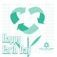 Earth Day Recycle Instagram post Image Preview
