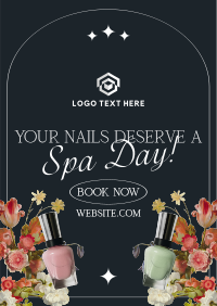 Floral Nail Services Flyer Image Preview