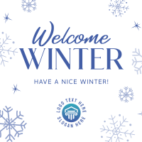 Welcome Winter Linkedin Post Image Preview