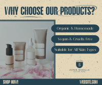 Skincare Minimal Product Facebook Post Design
