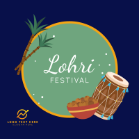 Lohri Fest Badge Instagram post Image Preview