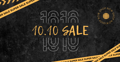 10.10 Sale Tape Facebook ad Image Preview
